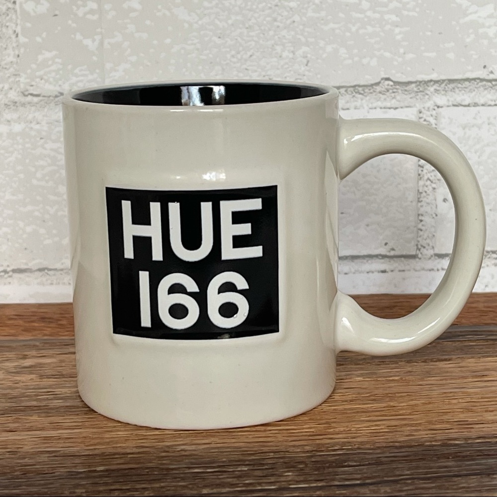 Land Rover Hue 166 Embossed Mug Coffee Cup Off White Black Interior